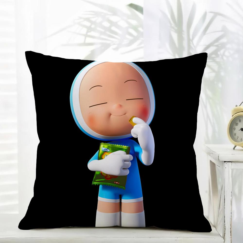 Yumis Cells Pillow KDrama AAnime Cushion Cover Daily Washable Linen Pillowcase Soft for Sofa Bed Home Room Decor