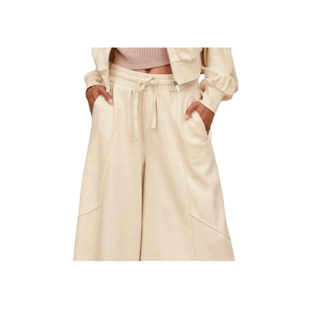 UGG FW25 Брюки на шнуровке с эластичной талией и широкими штанинами Повседневные брюки Женские брюки 1172211-CRM