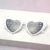 Trendy Pearl Heart Sunglasses Women Luxury Brand Love Sun Glasses Wedding Party Decoration Eyewear Y2K Retro Shades Gafas De Sol
