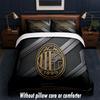AC Milan Design Bed Bedding Set 1 Duvet Cover + 2 Pillowcases Soft Breathable Household Bed Linens