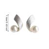Hypoallergenic Brushed Spiral Earrings Minimalist Style Geometric Twisted Earring  Office Ladies