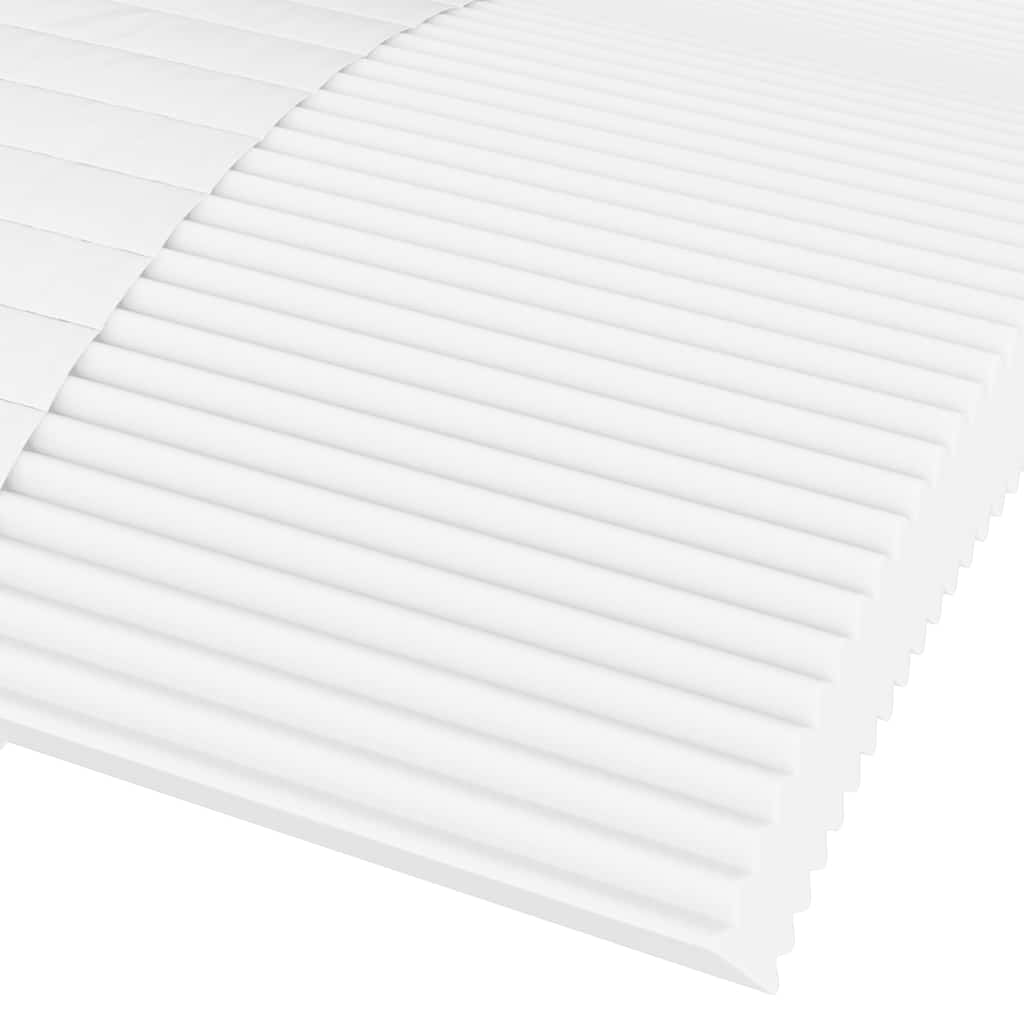 Vidaxl Materac Piankowy, Biały, 200X210 Cm, Twardość H2/H3