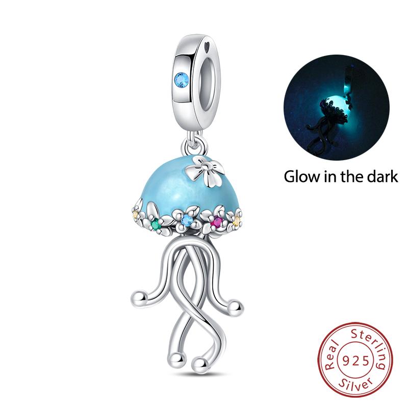 New 925 Silver Ocean Series Mermaids Shell Charms Beads Fit Qikaola 925 Original Bracelets Fine Birthday DIY Jewelry