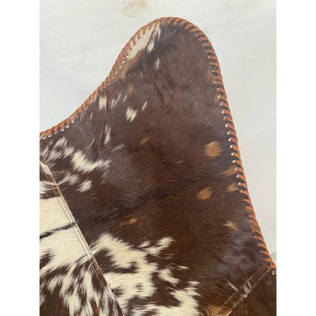 Кожаное кресло-бабочка Кожаное кресло-бабочка с креплением на голове Кожаное кресло-подлокотник Гостиное кресло Садовое кресло Расслабляющее кресло ( Черно-коричневый)