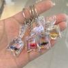 Creative Simulation Goldfish Carp Keychain Personalized Transparent Fish Keychain Pendant Exquisite Backpack Decoration Gifts