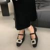 Дизайнерские кристальные женские туфли Мэри Джейн весна-осень модные свадебные танцевальные вечерние шерстяные одинарные туфли