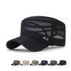 Fashion Women Men Adjustable Full Mesh Flat Top Hat Hat Baseball Cap Hat Cap Shade