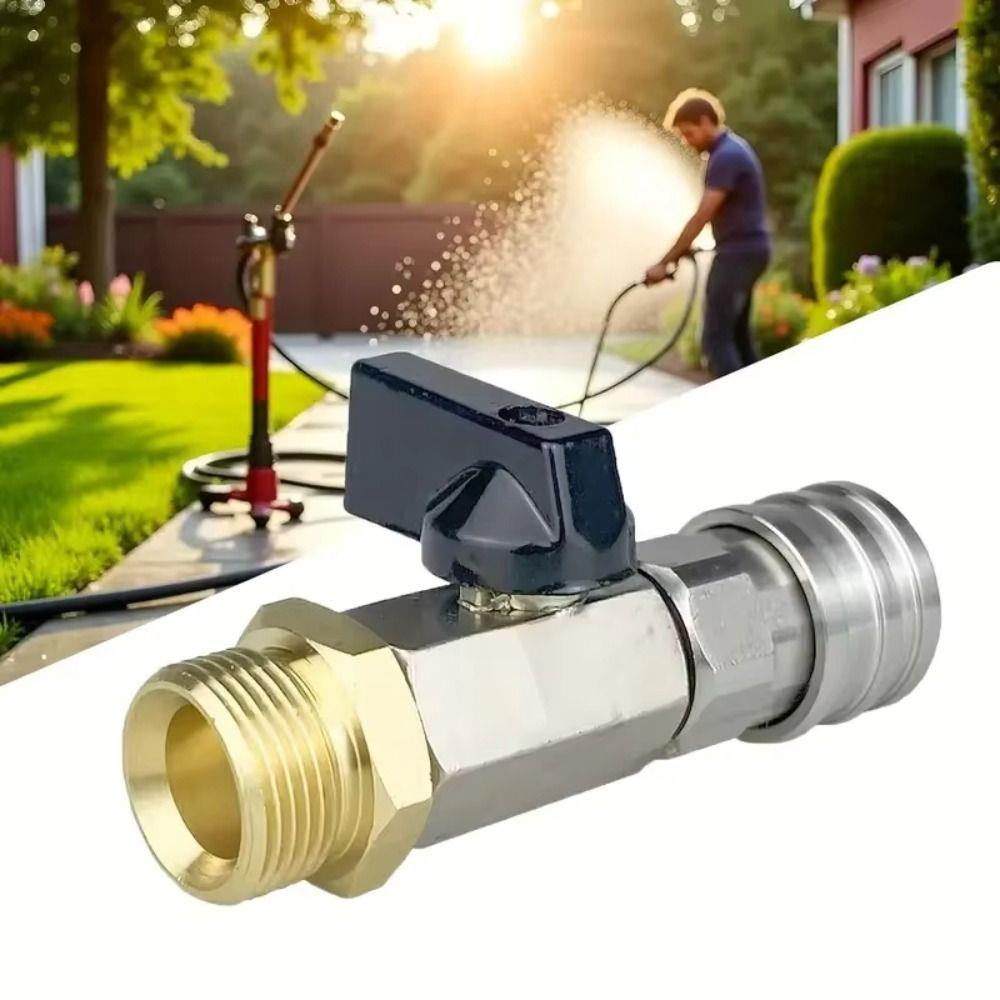 1/4 Inch High Pressure Washer Ball Valve Water Flow Control Hose Switch Automotive Use