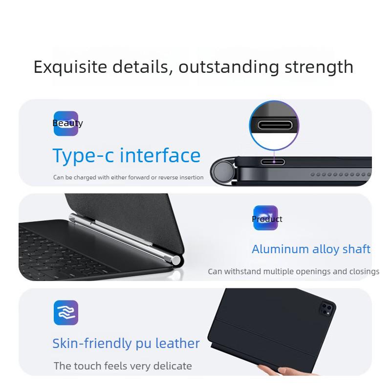 Подходит для нового iPad Pro 2025 Miao Control Keyboard Air6/7 Защитный чехол Pro11 Магнитное разделение Bluetooth-клавиатура