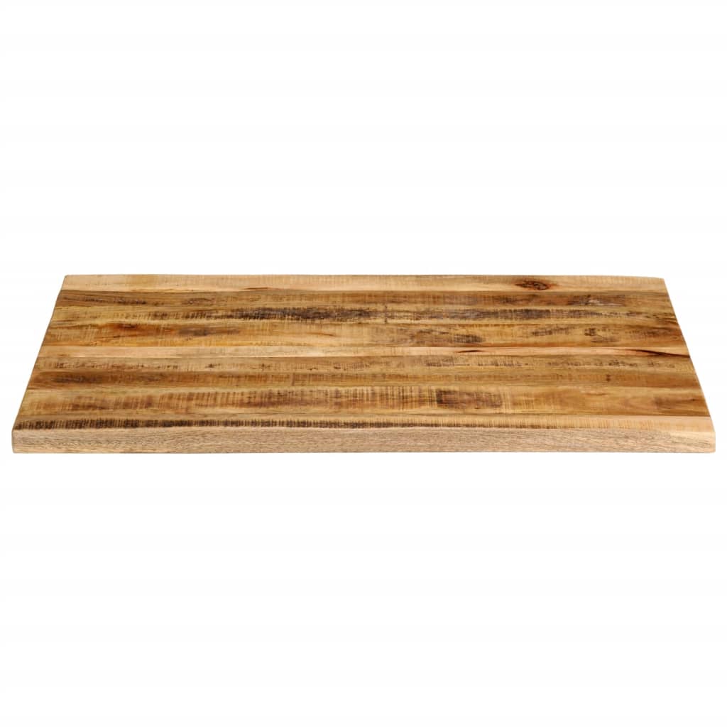 Vidaxl Blat Stołu, 90X80X2,5Cm, Naturalna Krawędź, Surowe Drewno Mango