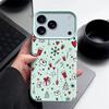Чехол для iPhone с рождественским узором, закрывающий всю поверхность, для iPhone 17 16 15 14 Fro Max 13 Air - Праздничный противоударный чехол из ТПУ с текстурой ПУ кожи
