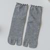 Новые Высококачественные Носки из Гребенного Хлопка с Разделенными Пальцами Унисекс Простые Удобные Двухпалые Носки Японские Харадзюку Мужские Женские Носки Таби