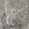 Punch-Free Clear Stylish Butterflys Wall Hook Stable Wear Resistant Wall Hanger For Door Back Hanging