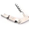 Kitchen Wine Bottle Opener Wood Handle Corkscrew Open Easy Stainless Steel Knife