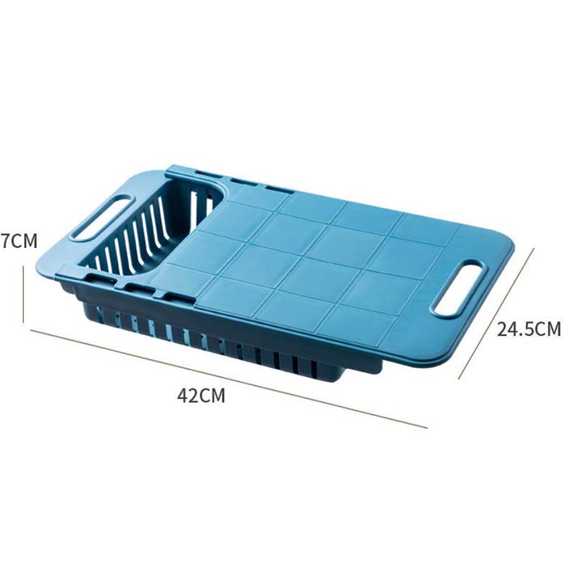 2 в 1 креативная кухонная телескопическая многофункциональная разделочная доска для разделки фруктов и овощей, раковина, сливная корзина для хранения, гибкие кухонные инструменты