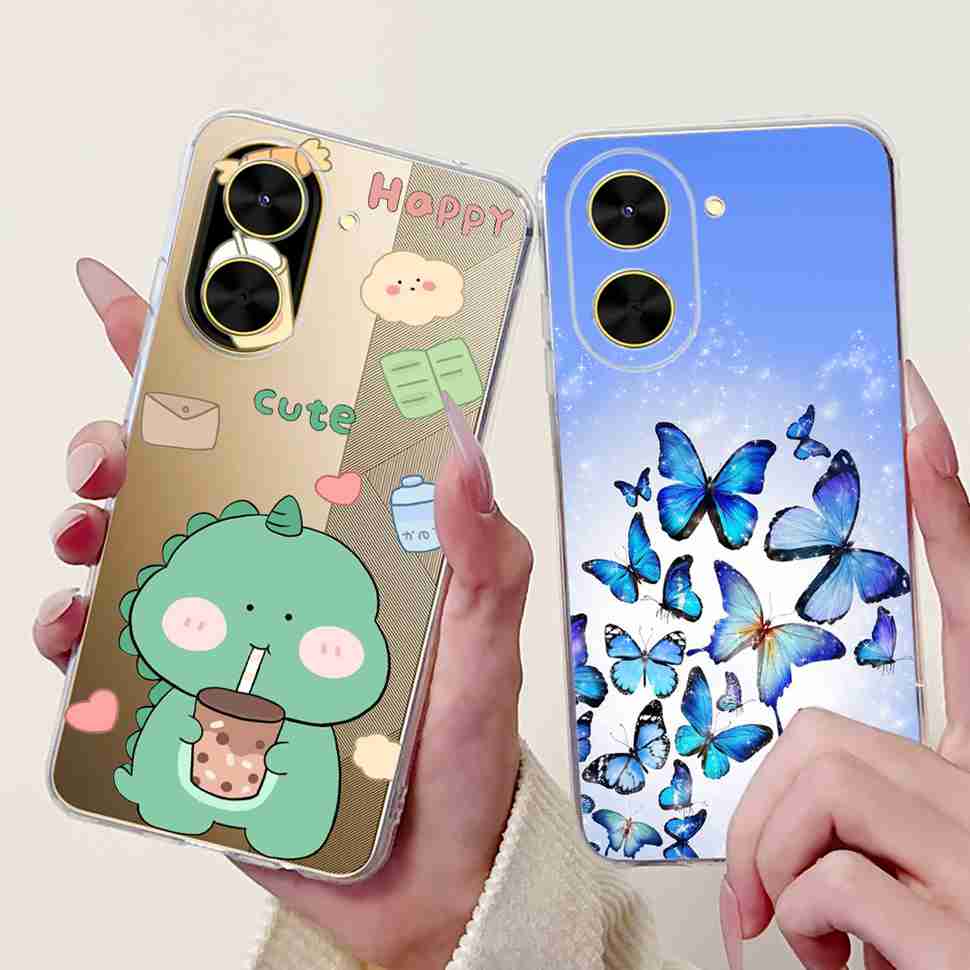 For Xiaomi Redmi A5 NFC Casing Pink Pattern Cover Soft Silicone Phone Case For Redmi A5 RedmiA5 NFC A5NFC 5G Protectors Bumper