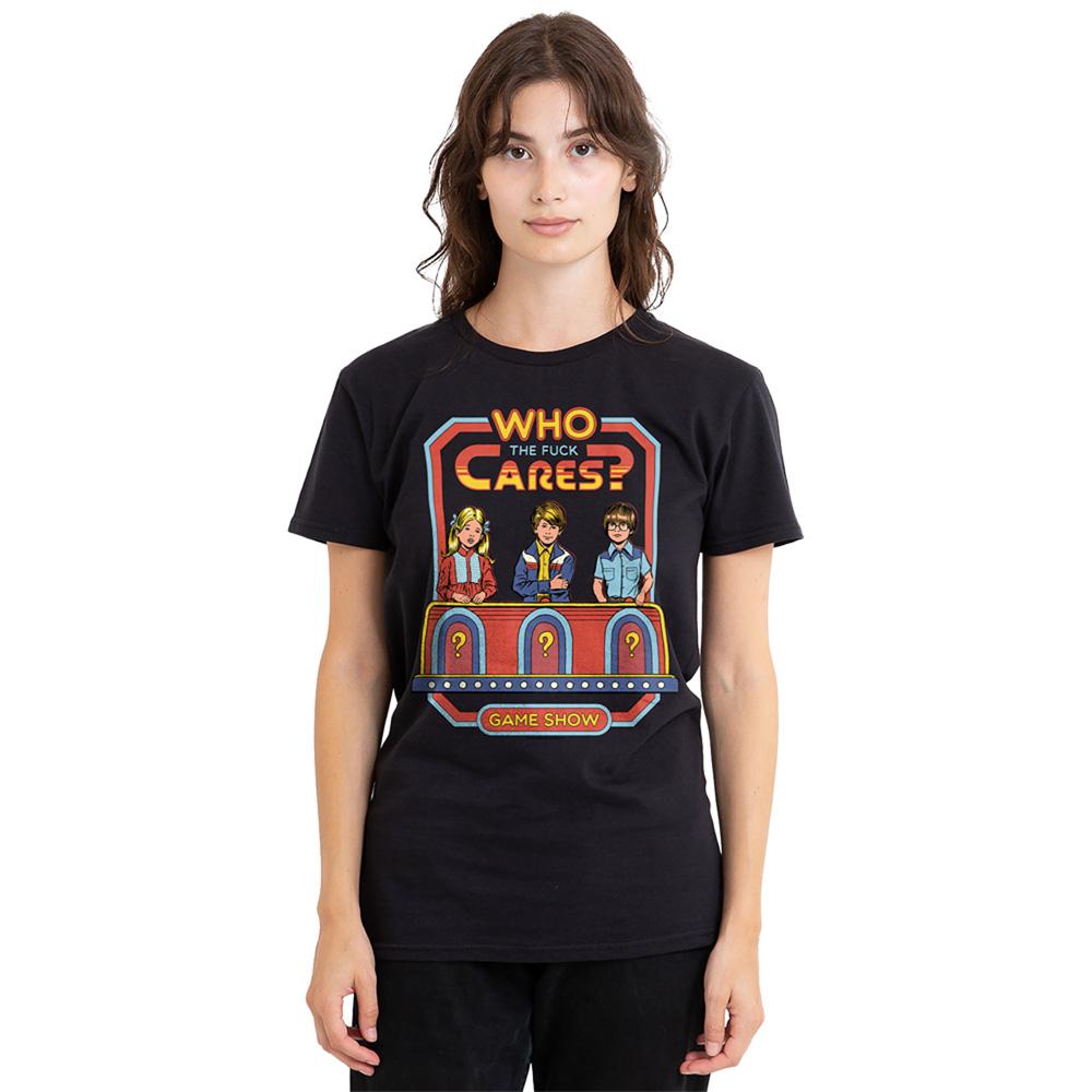Steven Rhodes Womens/Ladies Who Cares T-Shirt