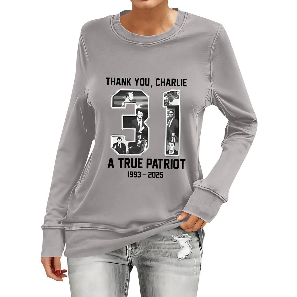 Women's Fashion Casual Long Sleeve Printed Neck Top