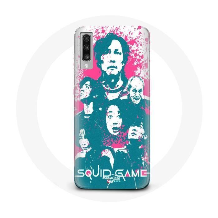 Case for Samsung Galaxy A50 Squid Game Poster Characters Logo