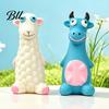 Interactive Squeaky Toys for Pets Latex Animal Dog Toy, Chew Cute Cartoon Puppy Teething Relief Cattle Sheep, Teeth Cleaning Toy Aggressive