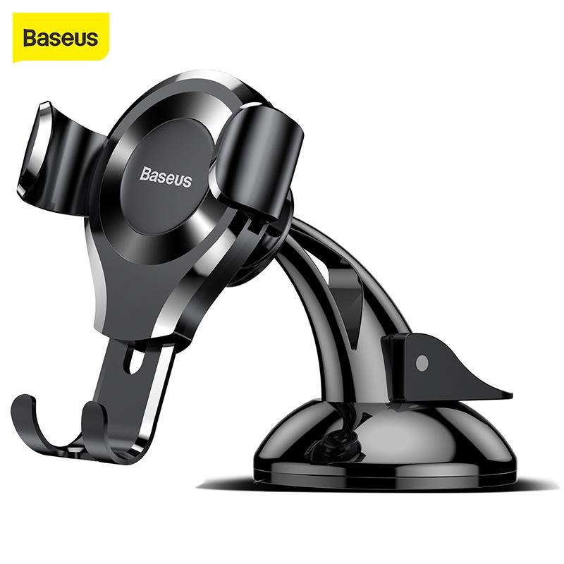 Baseus Gravity Car Phone Holder Mount Windshield Sucker Strong Suction Cup GPS For iPhone 12 For Samsung Car Mobile Phone