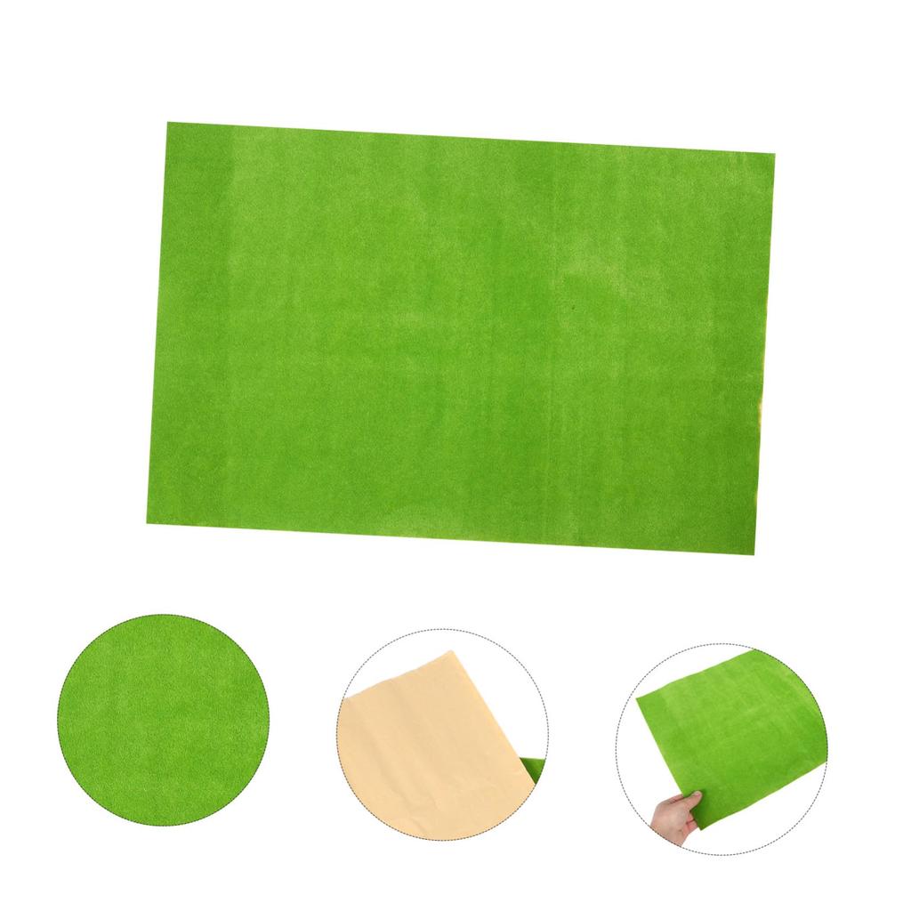 Искусственная трава LEDMOMO 3 мм для DIY миниатюрных моделей и коврик 50x35 см, легкий, плотный, многоразовый, для декора, садов, поездов, кукольных домиков и многого другого,