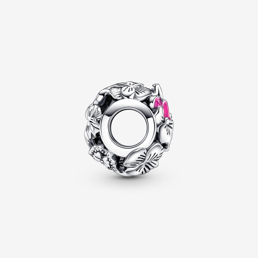 925 Silver Spring Flower Butterfly Charm Bead DIY Bracelet Jewelry For Women Dangle Pendant