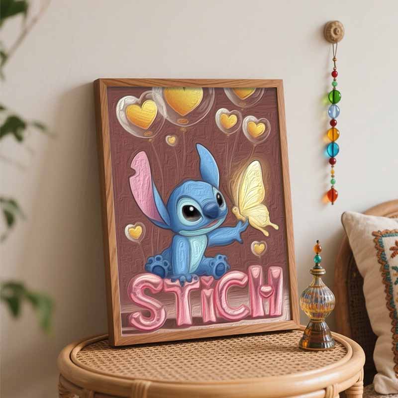 Disney Стич цифровая масляная живопись картина искусство ручная работа DIY подарок украшение дома