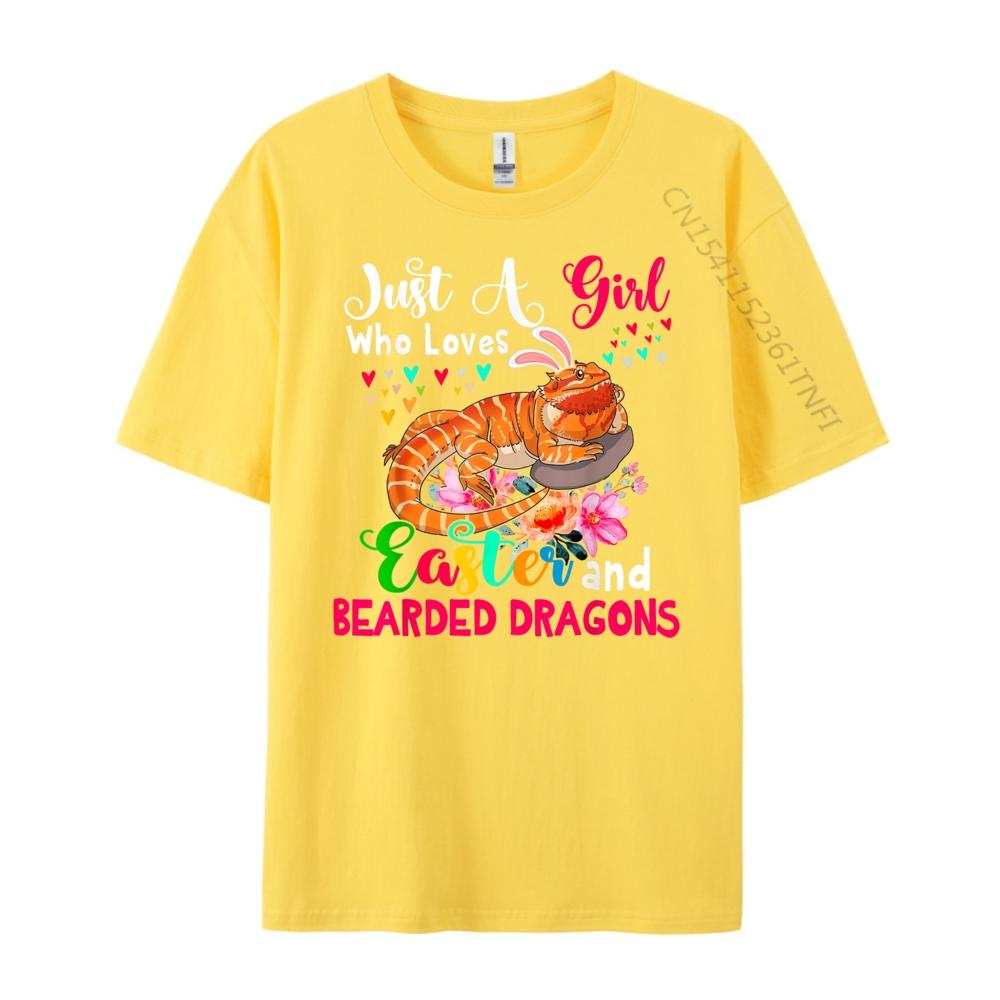 Just A Gift Who Loves Easter And Bearded Dragons Designer Clothes Unisex Funny T Shirts Normal 3d Printed T Shirts Unisexs Clothing