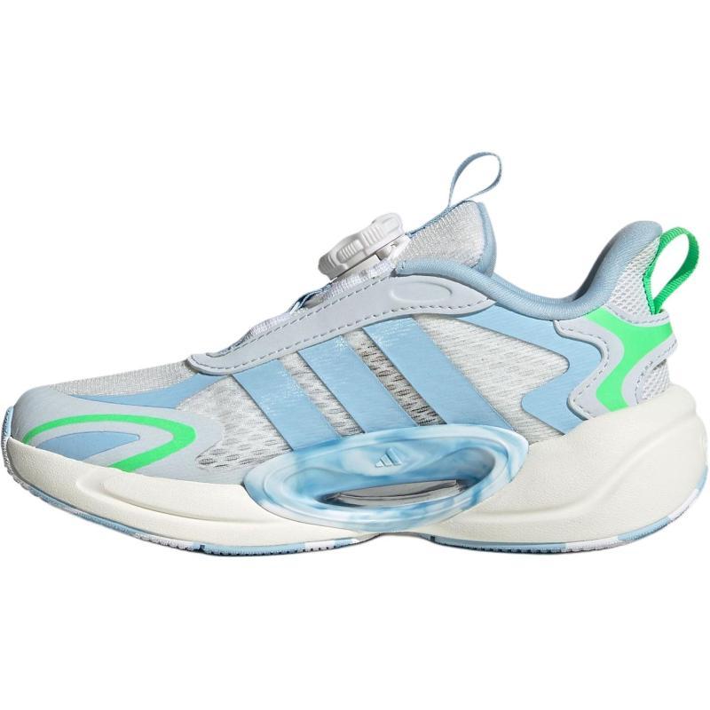adidas Galaxy Противоскользящие Износостойкие Низкие Детские Повседневные Кроссовки Ярко-белые/Розово-голубые/Светло-голубые Детские Кроссовки JQ6753