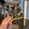 Новая корейская утолщенная стальная ложка Креативная ложка с длинной ручкой для отеля, котелка, половник для супа, незаменимые инструменты для домашней кухни