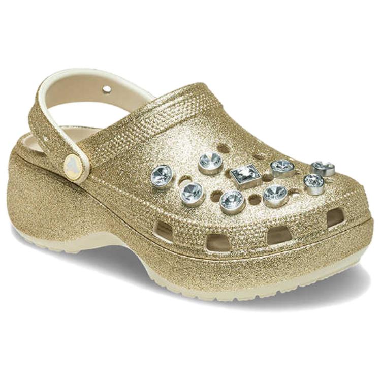 Crocs Eva Модные Тренд Клоги Унисекс Обувь Золотой 211391-710
