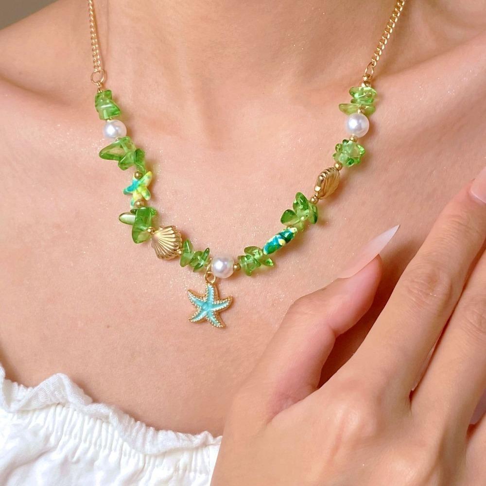 Shell Beads Neck Chain Sea Star Jewelry Accessories New Necklace Women