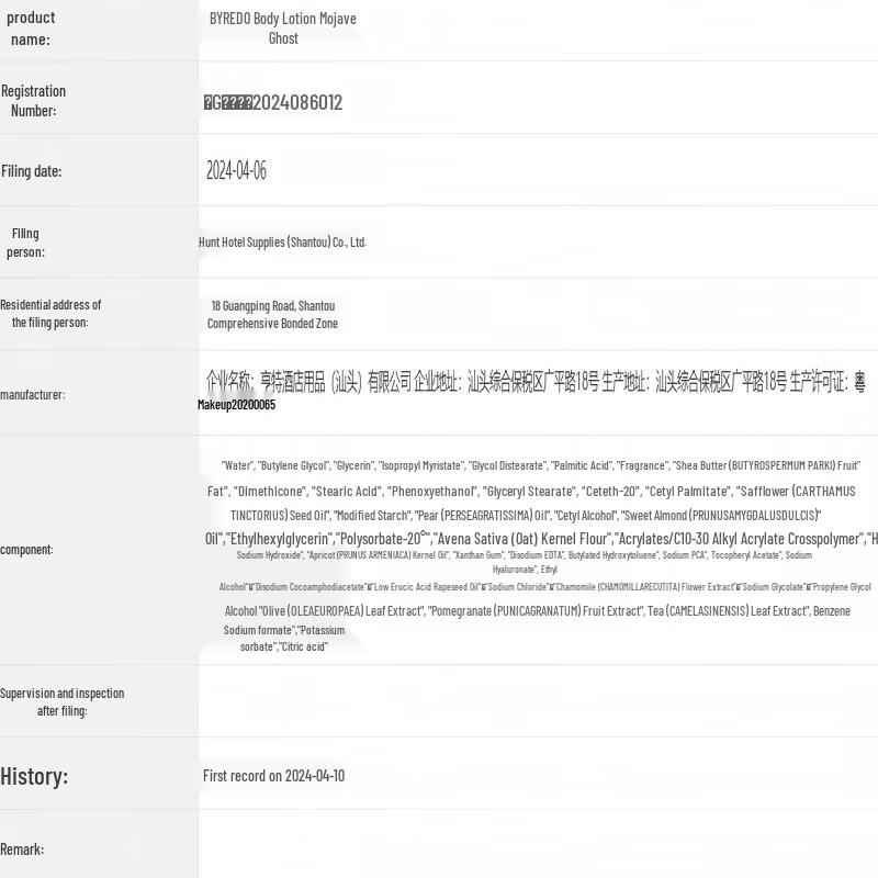Byredo Лосьон для тела Mojave Ghost