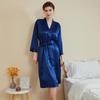 Plus Size Women's Summer Home Light Luxury Nine Points Sleeve Cool Long Pajamas
