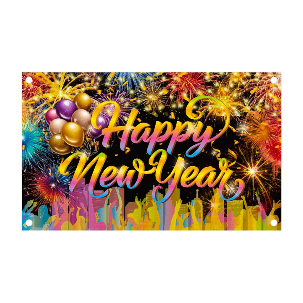 2025 New Year's Party Background Cloth Banner Hanging Banner Decoration