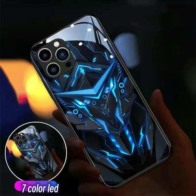 Роскошный светодиодный чехол-вспышка «Приходящий контур» для Realme GT Master Neo 2 Neo5 5 GT2 7 8 9 10 Pro Умные чехлы с управлением