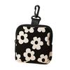 Coin Wallet Cute Earphone Case with Clip Zippered Waterproof Storage Pouch for Coins Keys Cables Earrings Sanitary Napkins