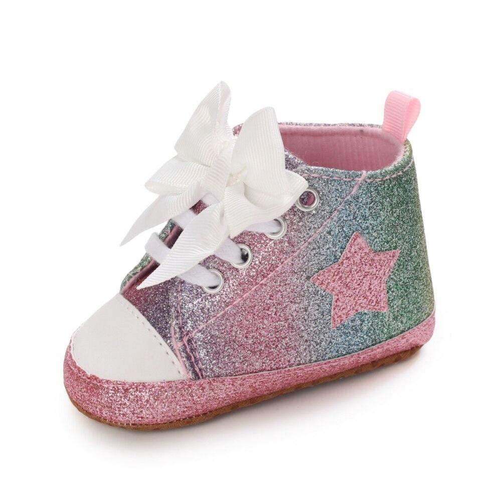 Детская модная нескользящая прогулочная обувь с бантом 0-18 м. Детская модная детская обувь