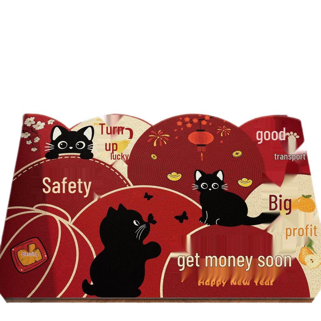 Мультяшный придверный коврик: Скребок для песка, износостойкий, противоскользящий, легко моющийся