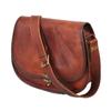 Vintage Style Women Genuine Brown Leather Crossbody Shoulder Bag Handmade Purse