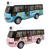 Sound And Light School Bus Toys Friction Powered Pull Back Bus Bus Model Toy  Children