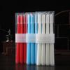 European Classic Red and White Candle Diy Power Outage Emergency Long Candle Candlelight Dinner Atmosphere Decoration Props