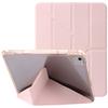 For iPad Air 13 (2025)/(2024) Cover PU Leather Origami Stand Clear Tablet Shell