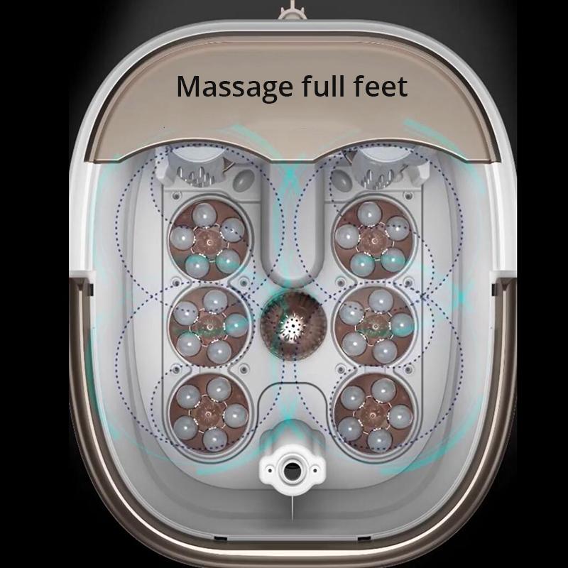 Electric Foot Spa Bath Massager 2 In 1 Foot and Calf Massage Foot Bath Heated Remote Controller Foot Massager 220V