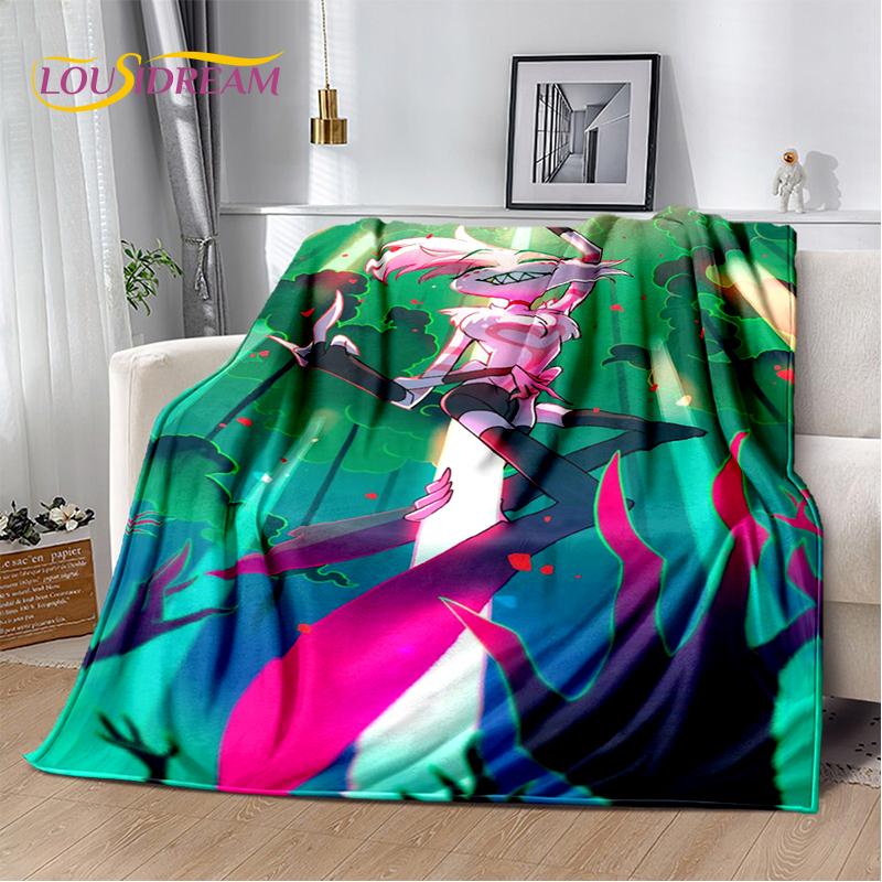 2025 H-Hazbin Hotel Чарли Мультяшное Мягкое Одеяло, Мягкий Плед для Дома Спальни Кровати Дивана Пикника Путешествия Покрывало Детский Подарок