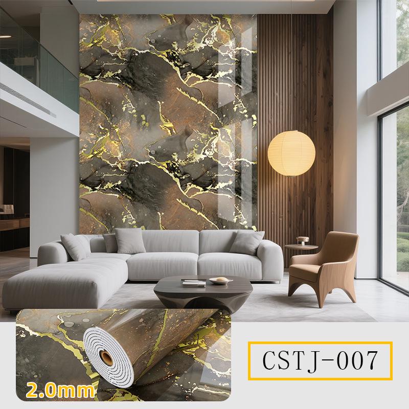 Самоклеящаяся водостойкая мраморная плитка Наклейка на стену для ТВ-фона и декора