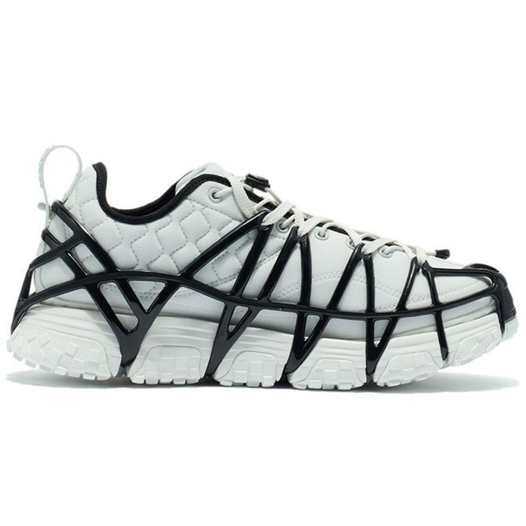 Li Ning MIX ACE Модные Низкие Повседневные Кроссовки Мужские Морозный Белый Черный ARYR013-5