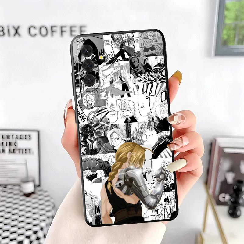 F-Fullmetal A-Alchemist Anime Soft Phone Case for Samsung A17 A37 A57 A16 A26 A36 A56 A15 A25 A35 A55 A14 A24 A34 A54 A13 A23 A3