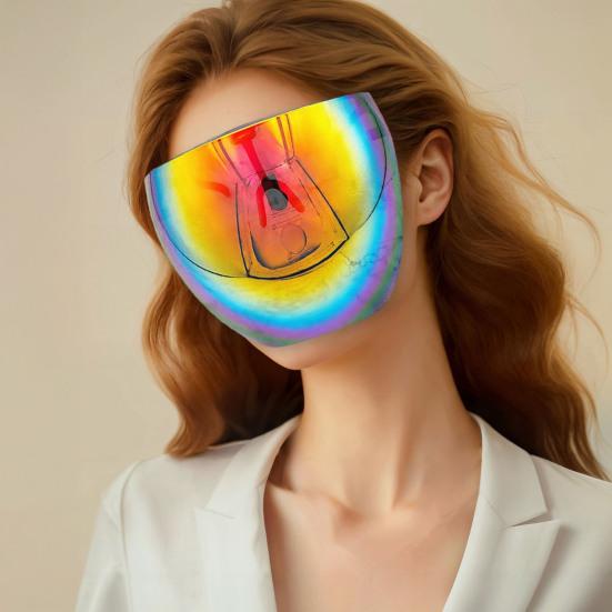 Full Face Sunglasses for Men Women Mirror Shield Glasses Full Face Visor Protective Goggles for Cycling Running Sports